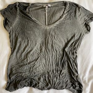 Grey  v neck shirt